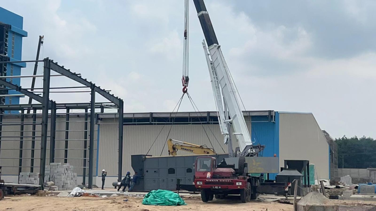 Biomass boiler installation site